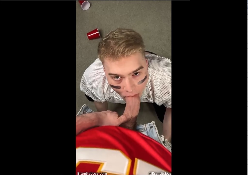Troy's POV - fucking Alek while watching Super Bowl - Brandtsboys - OnlyGayPorn