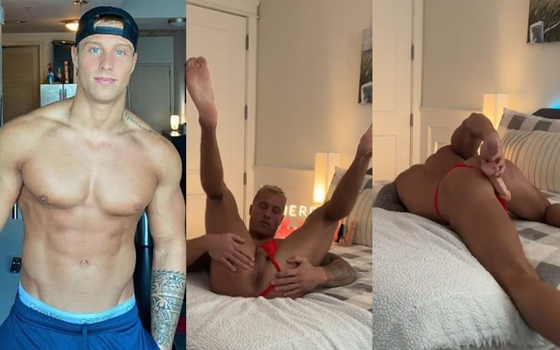 Nathan Webb fucks himself with a dildo - OnlyGayPorn