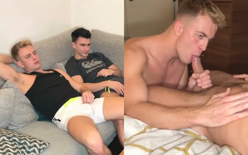 Thomas Johnson (MrDeepVoic) fucks Sam Steiner (samsteinerxxx) - Netflix and Chill - OnlyGayPorn