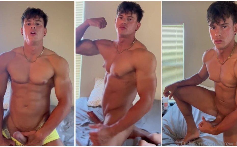 Drew_flexx - Young bodybuilder jerks off - OnlyGayPorn