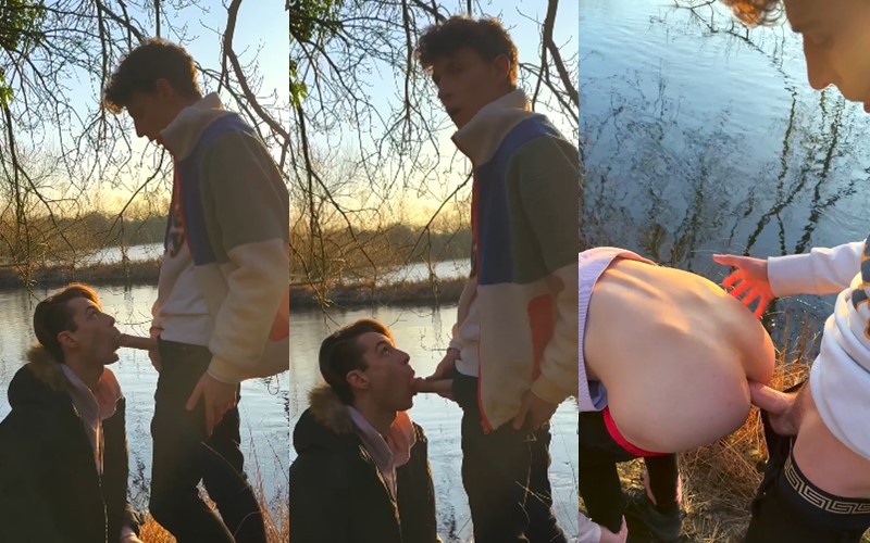Cute twinks fuck by the river - twink twins - OnlyGayPorn