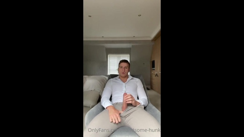 Jerking Off In My Suit And Covering Myself In Cum - Handsome-Hunk - OnlyGayPorn