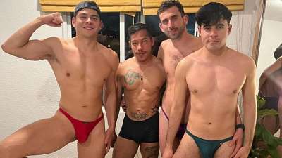 Fernando Inleb, Francisco Maass, Pinkie Mike, and Kike Theman fuck - OnlyGayPorn