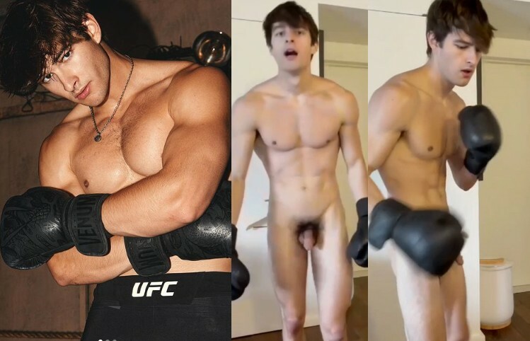 Darrell Joness training naked before the fight - OnlyGayPorn