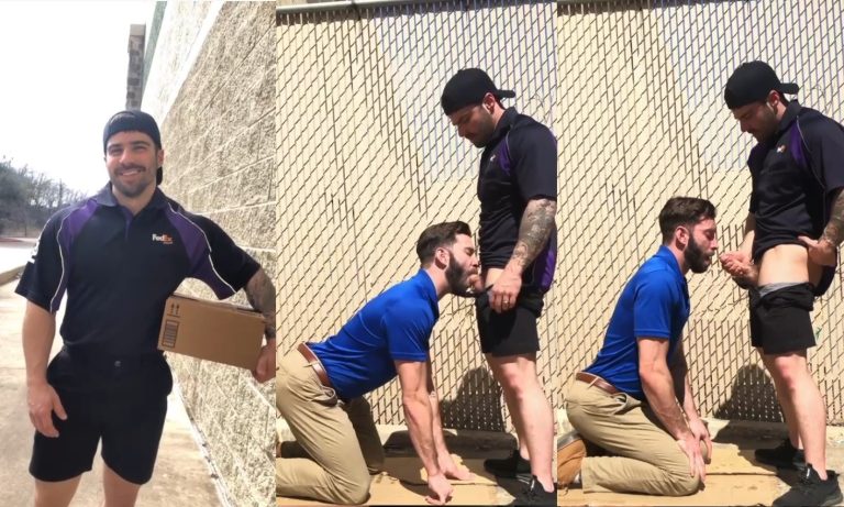 I sucked the married FEDX - Jordan and Kyle - OnlyGayPorn