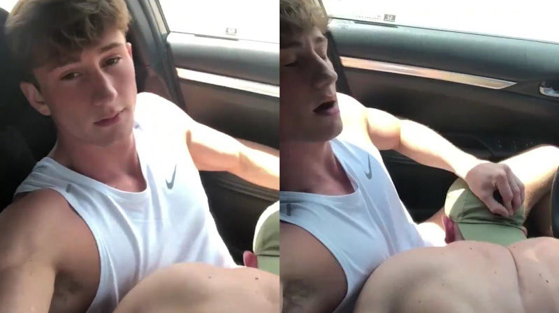 Kyle sucks Troy in car - Brandtsboys - OnlyGayPorn