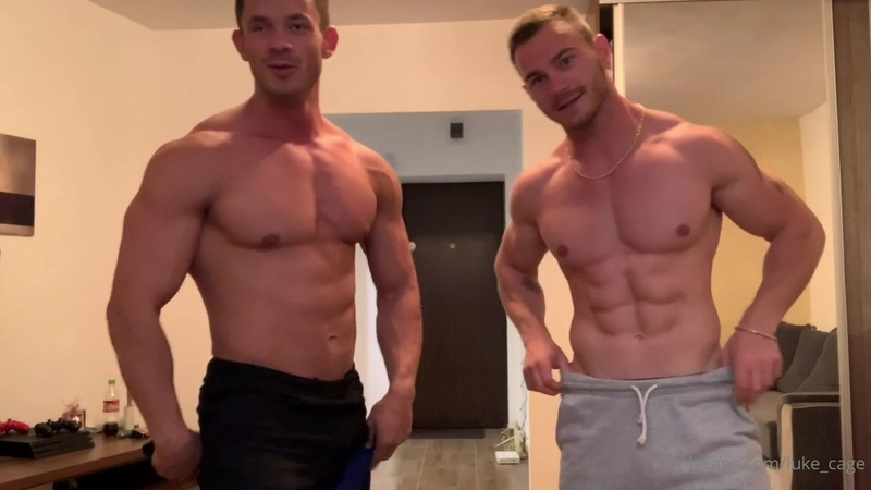 Showing off my muscles and cock with a mate - Luke Cage (luke_cage) - OnlyGayPorn