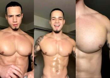 Jordan Torres (officialjt) exercises his pectorals - OnlyGayPorn
