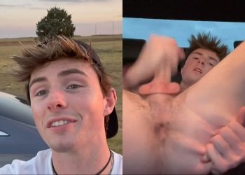 Jamesmaxyy - Jerking off in the back of the car - OnlyGayPorn