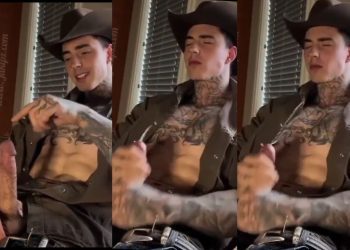 Jake Andrich (jakipz) jerks off dressed as a cowboy - OnlyGayPorn