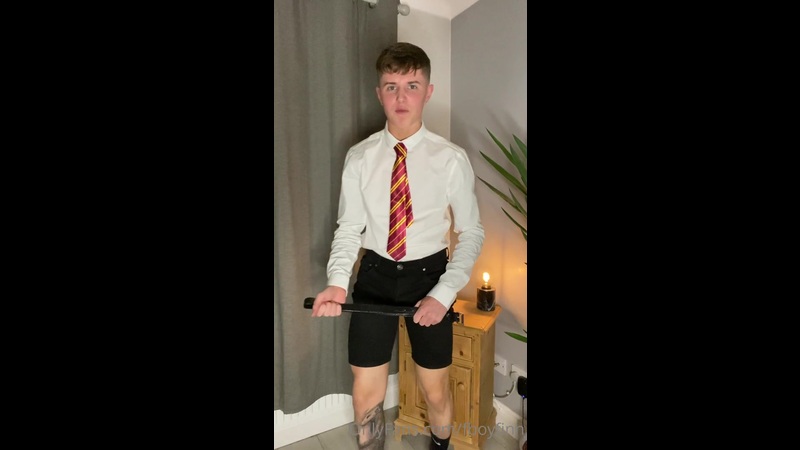 Slowly stripping and talking dirty while I jerk off School Boy role play Fboy Finn fboyfinn - OnlyGayPorn