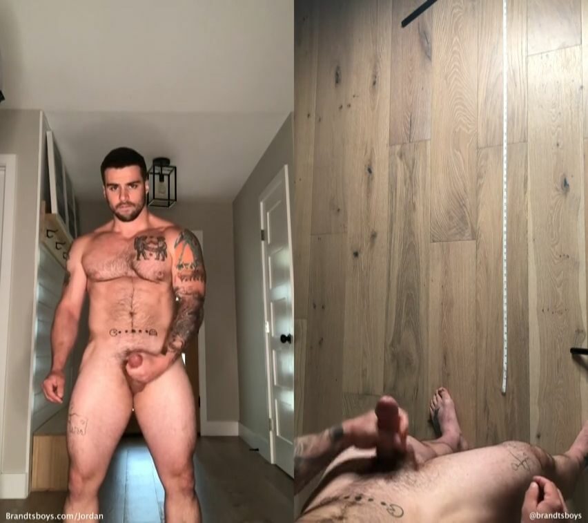 Jordan jerks off and measures how far he shoots his load JordanxBrandt - OnlyGayPorn