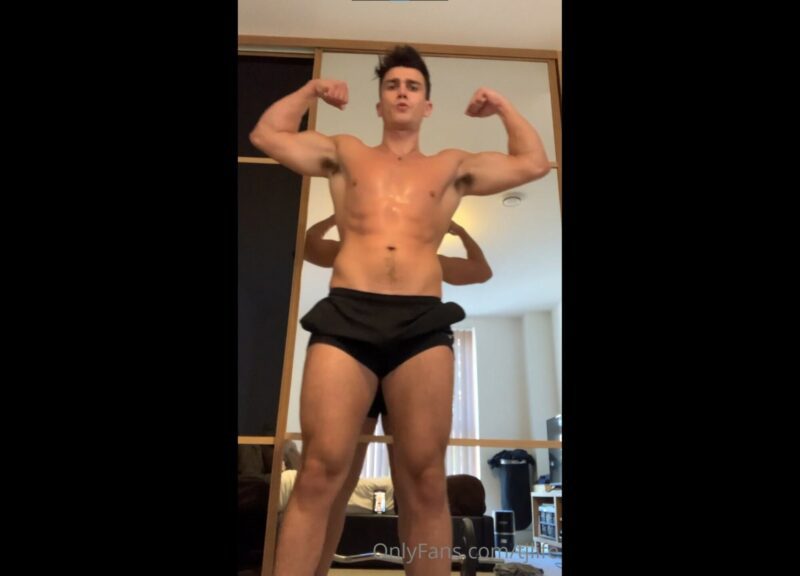 Hot sweaty workout and jerk off MrDeepVoice - OnlyGayPorn