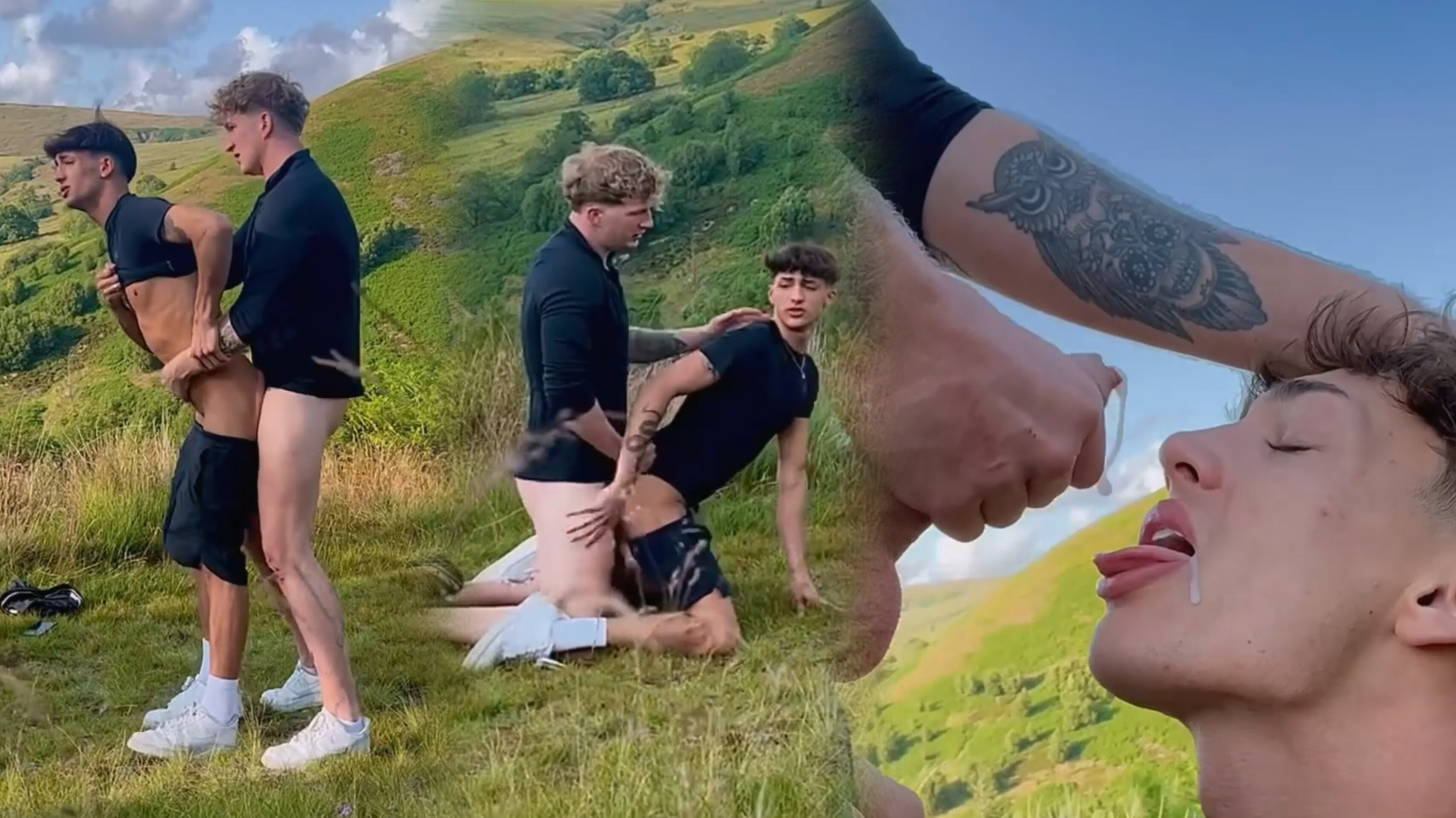 Chase Parker And Axel65XXX Stop Hiking To Fuck Hard