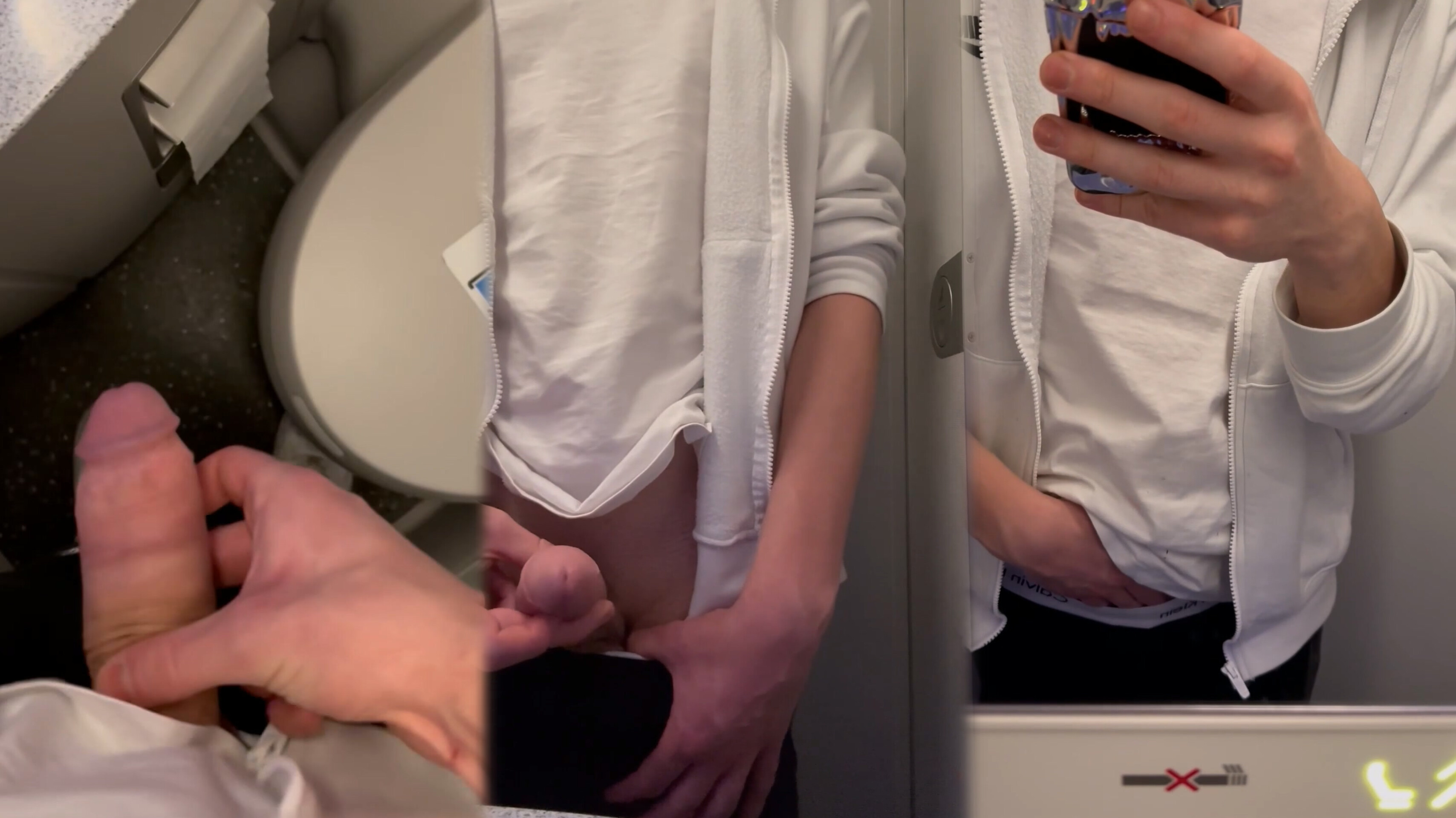 Italian Boy Nearly Caught Jerking Off On Plane