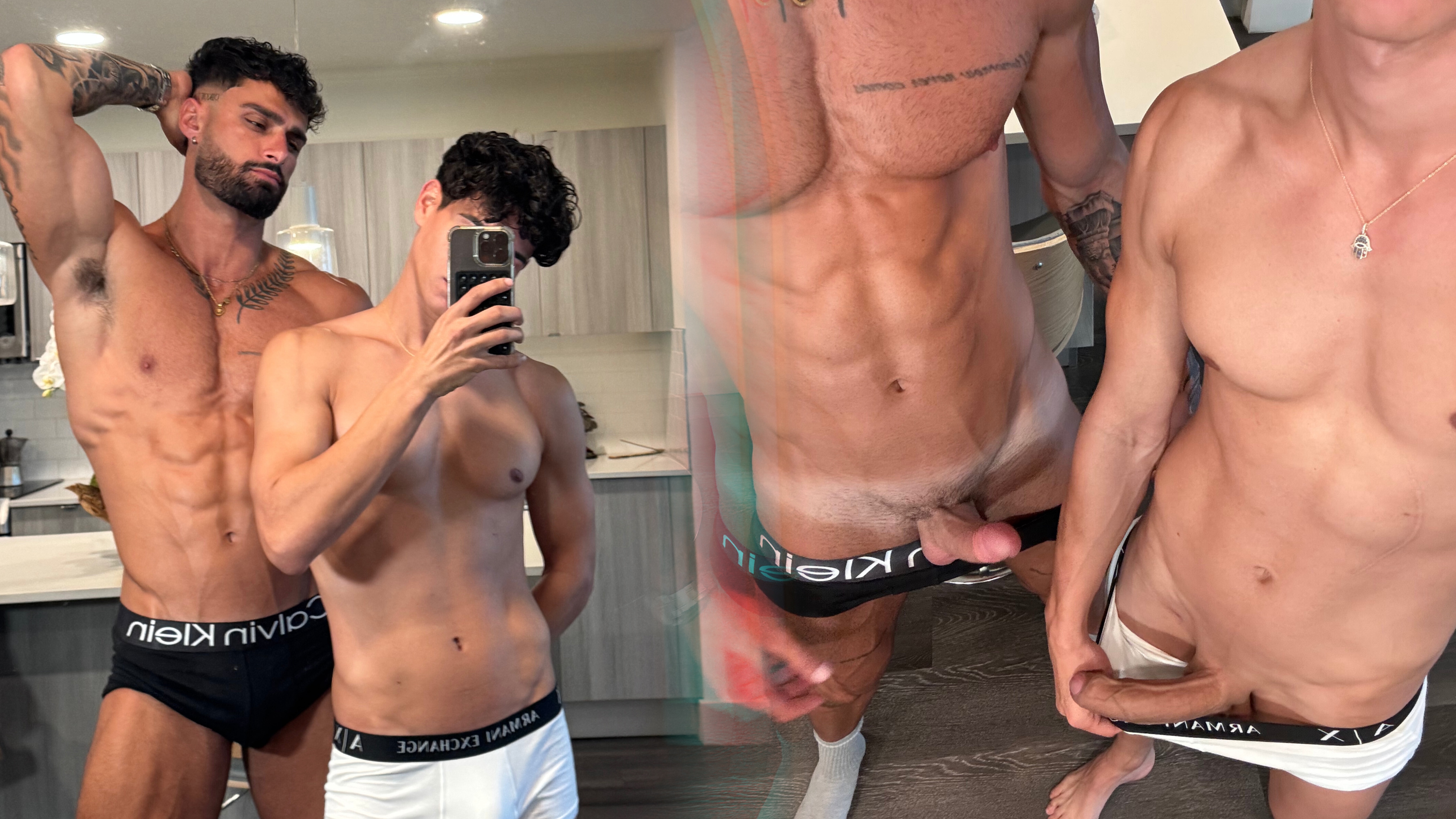 Christopher Yianni Blows Angel's Hard Cock in Steamy Oral Session