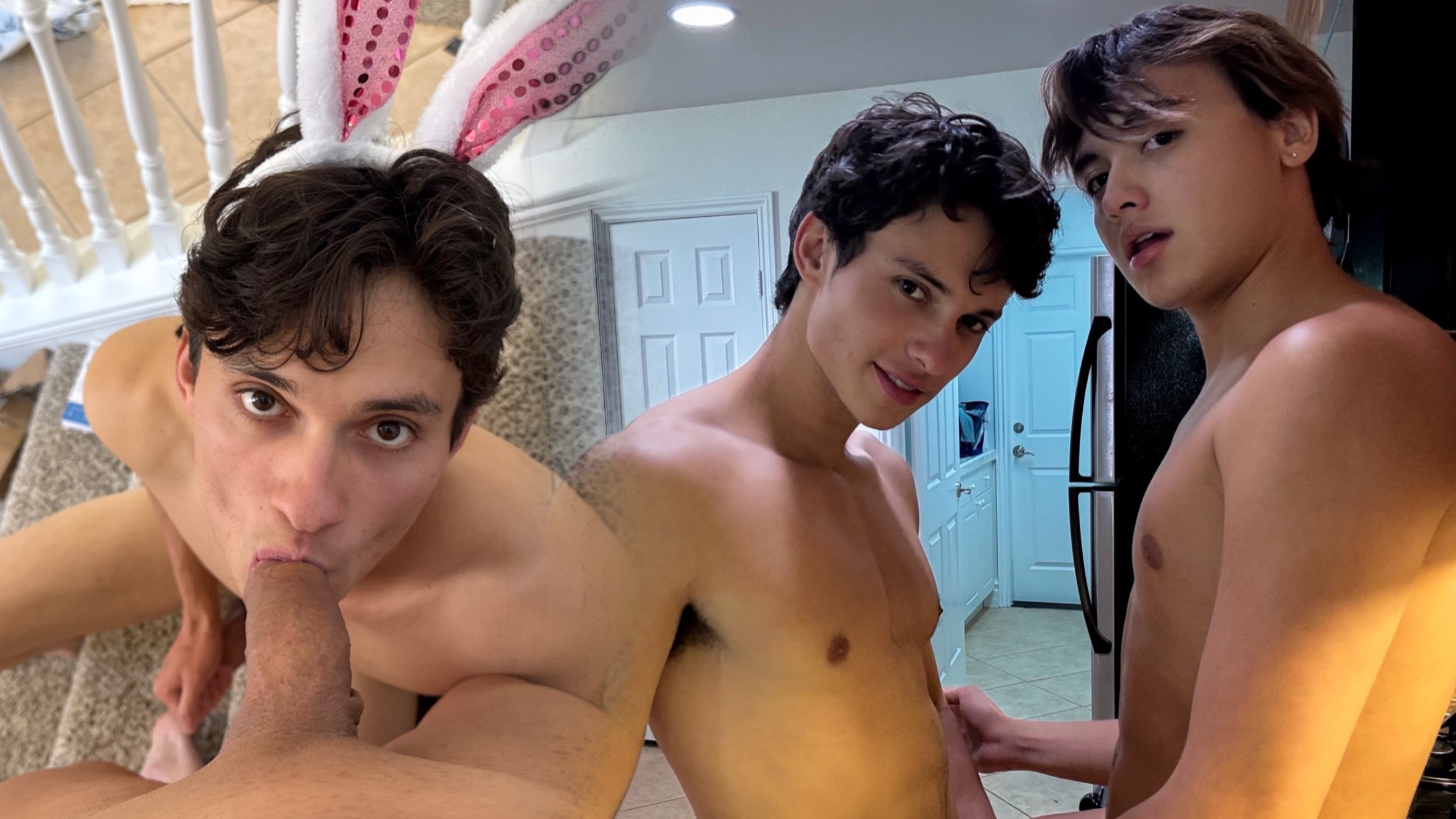 CJ Clark Deepthroats Valentino Aston in Gay Blowjob Action