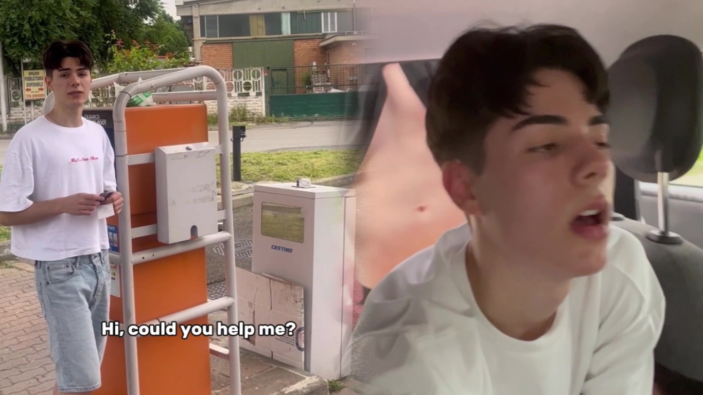 I Pick Up Hot Twink And Open Him In Car