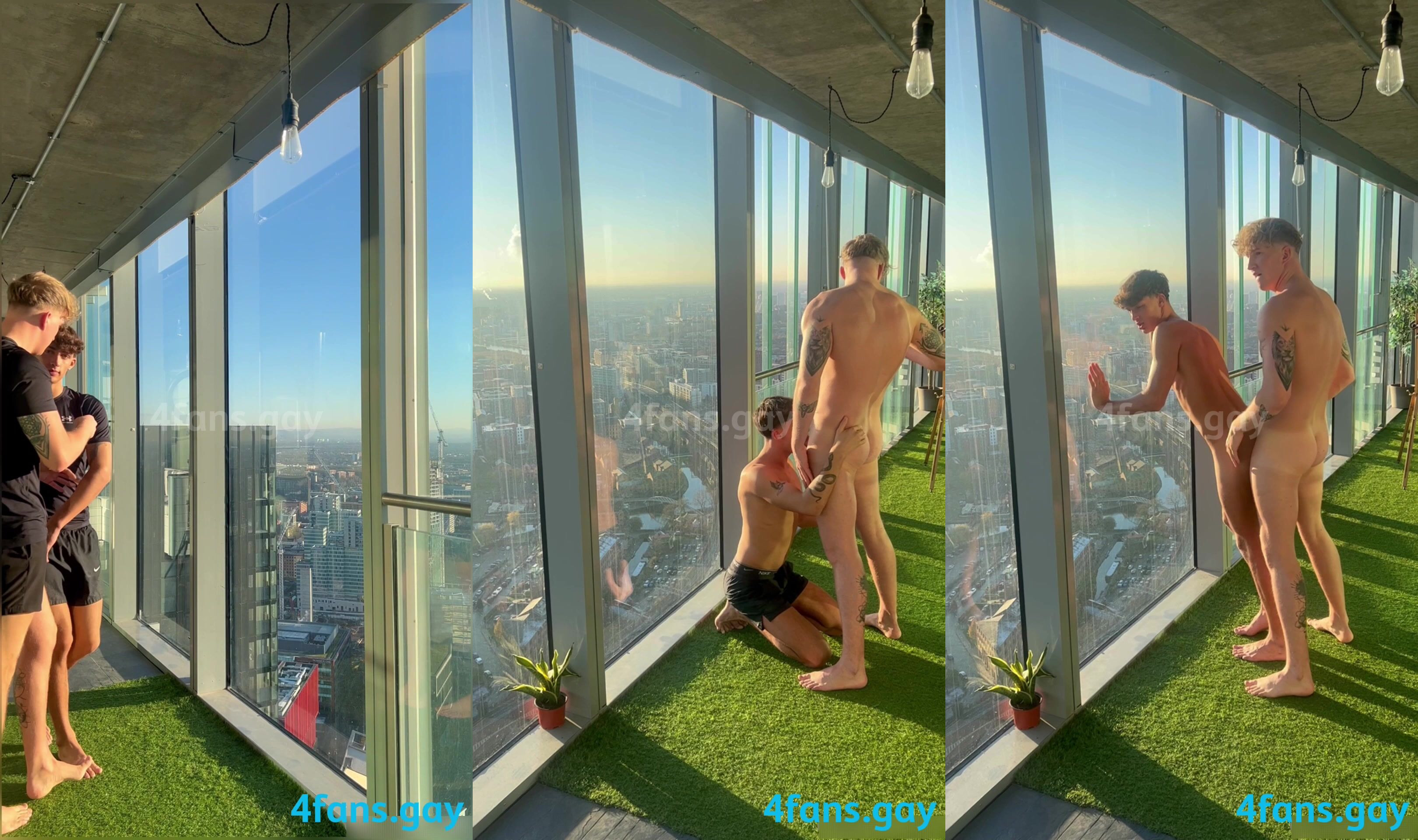 Hot Stud Fucks Me Hard Over The Balcony