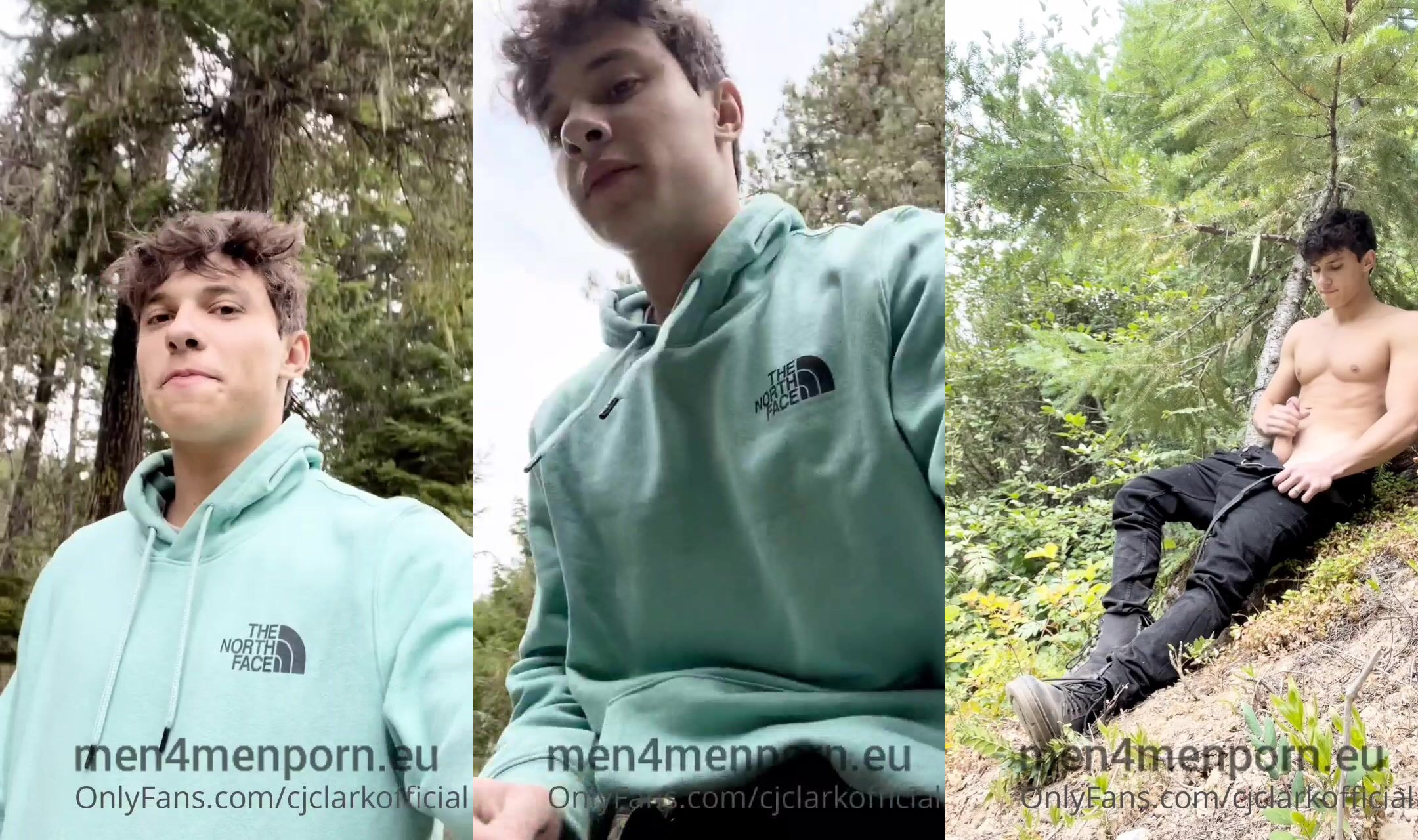 CJClarkofficial – Horny camper jerks off in woods