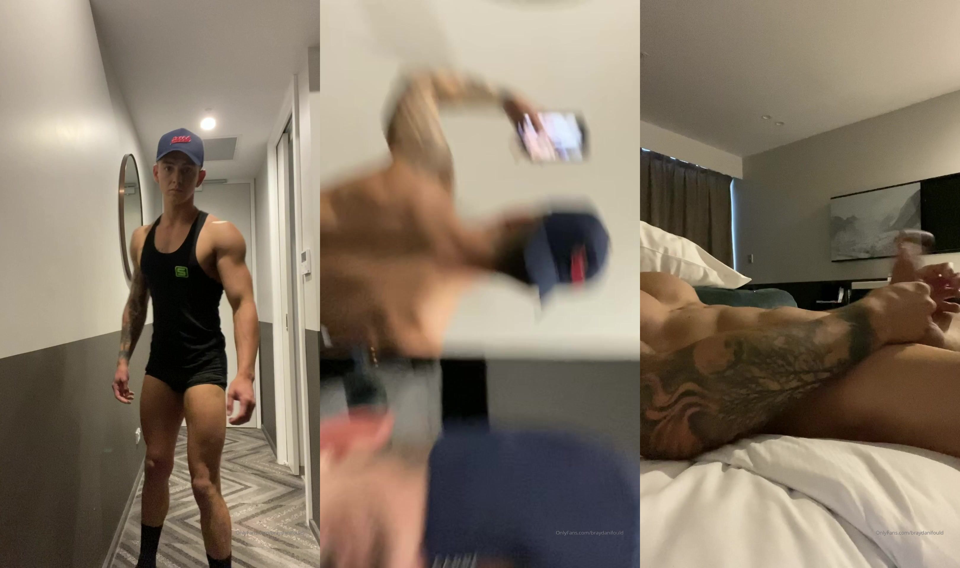 braydanifould Flexes, Jerks Off and Cums Hard