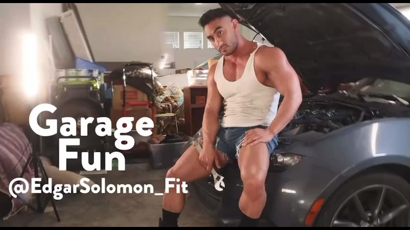 Edgar Solomon Jerking Off in Garage and Cumming - edgarsolomon_fit