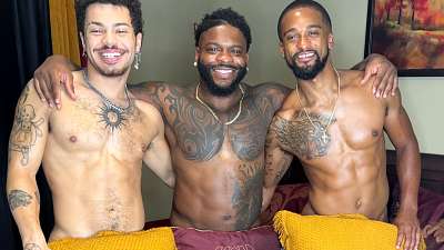 Jacobi, Alex the Great and Malakai White fuck in threesome -