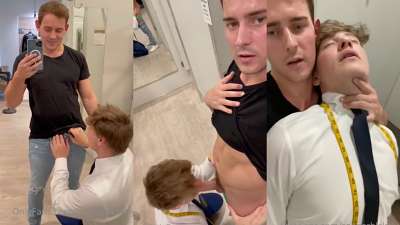 Conner Blakely and Josh Brady fucking in the fitting room