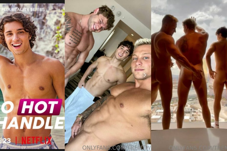 Three Guys Strip Naked in Vegas Hotel Room