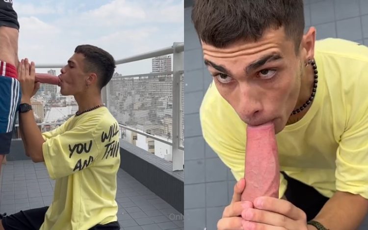 Mrdreamy241 Gets Blown on the Balcony in Steamy Outdoor Action