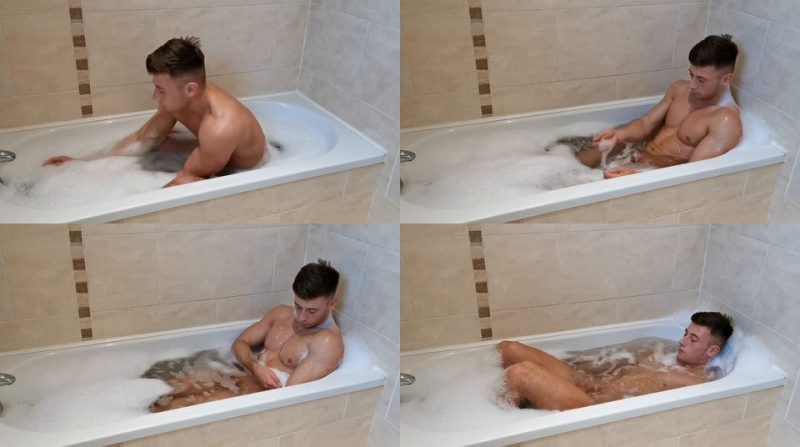 Irish-X Takes a Bath and Strokes His Cock