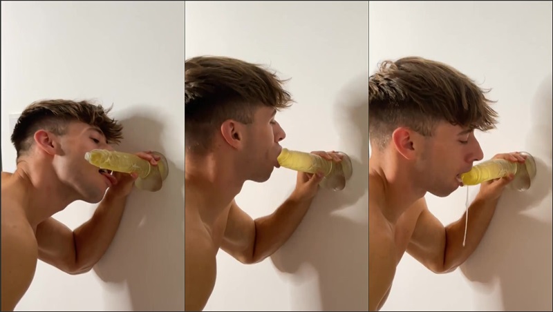 Irish-X Sucks Dildo Deep and Hard