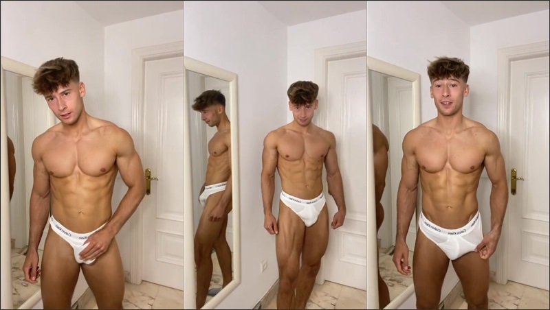 Irish-X strips down to underwear showing off body