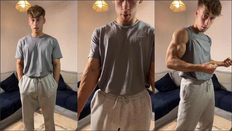 Irish-X Shows Off Bulge in Sweatpants