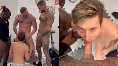 Daniel Dixxx Sucks Big Harry, Big Liam and King Swole