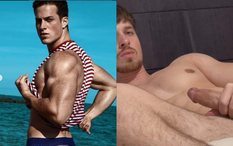 Nick Sandell jerks off solo