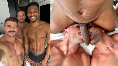 JakeSydBoy, DylanSydBoy and Roxas Caelum fuck hard bareback threesome