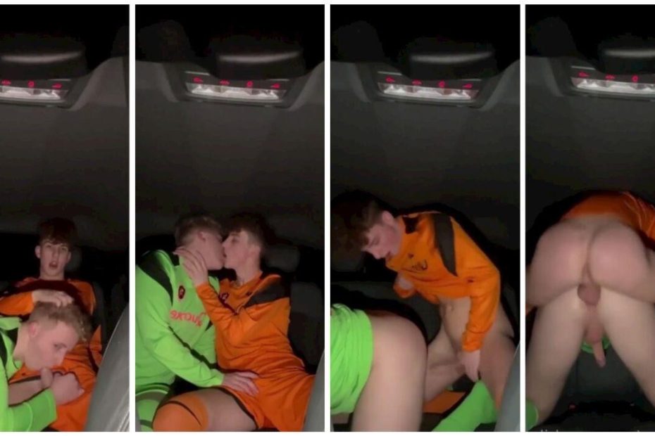 Twinks Fuck in Car After Soccer Practice Backseat