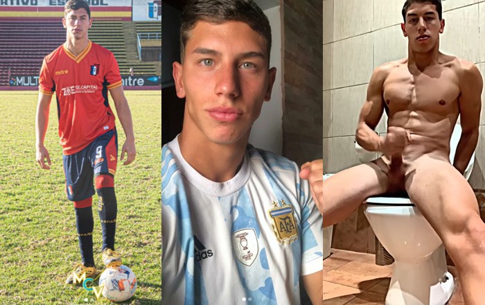 Tom Sposaro Young Argentine Soccer Player Shows Off Cock and Jerks