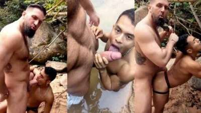 Chuck Conrad and Chaka Beach Fuck Outdoor Anal