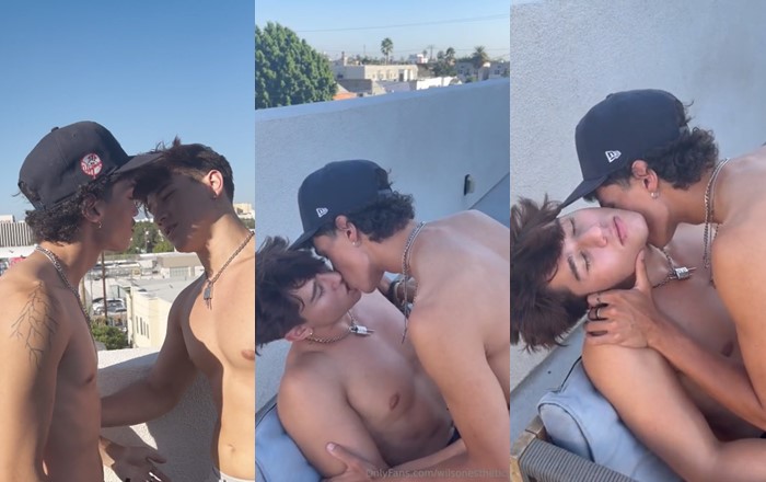 Wilsonesthetics Outdoor Makeout Session Part 1 - Hot Gay Action