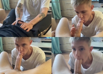 Twink Boyfriend Cock Sucking Action