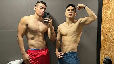 Brad2307 and Yolber Martinez fuck on the bed