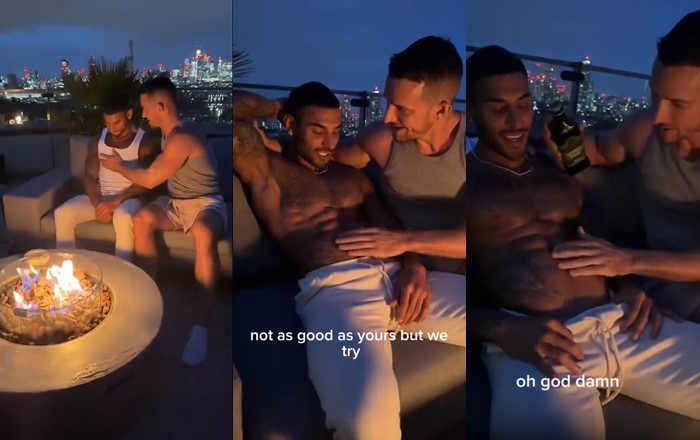 Feeling Up My Straight Friend By The Fire: Gay Porn Fireside Seduction