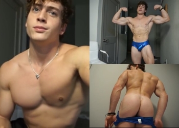 Young Muscle Guy Caleb Sky Gets Verbal Domination