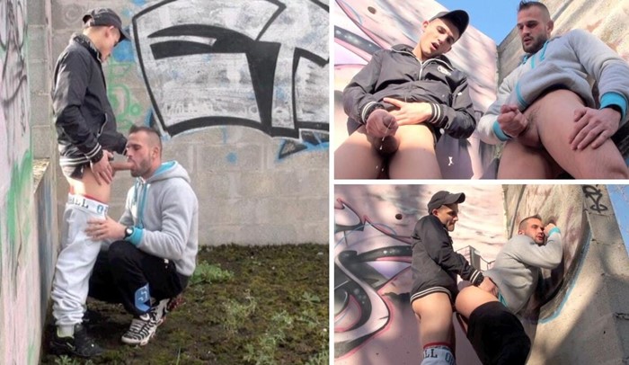 Mike Tigger and Kamel fucking in the ruins