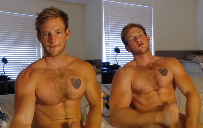 Beefy Aussie Hunk Jerks Off Hard