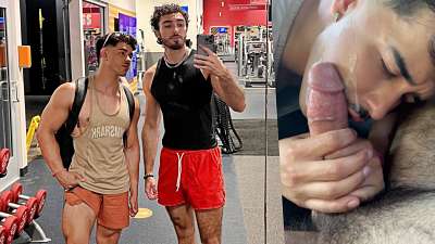 Daniel Osgood and Gino Zanetti - Back Seat Blowjob After Gym