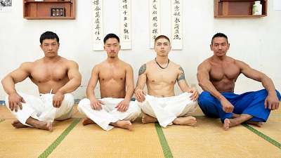 AndreChou79, Tezro_G, Ryuji Suzuki and AlasijiaMuscle group fuck - Judo Camp