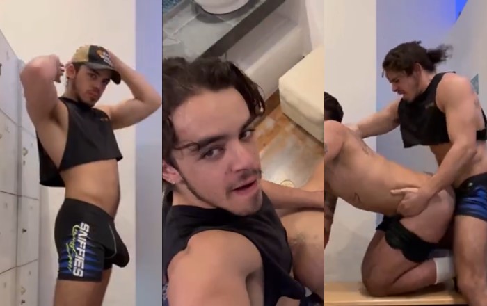 Geo Scar and theinkedping locker room fuck